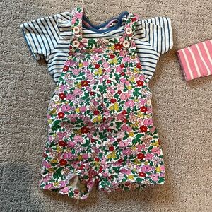 EUC Mini Boden baby overalls 6-9mos